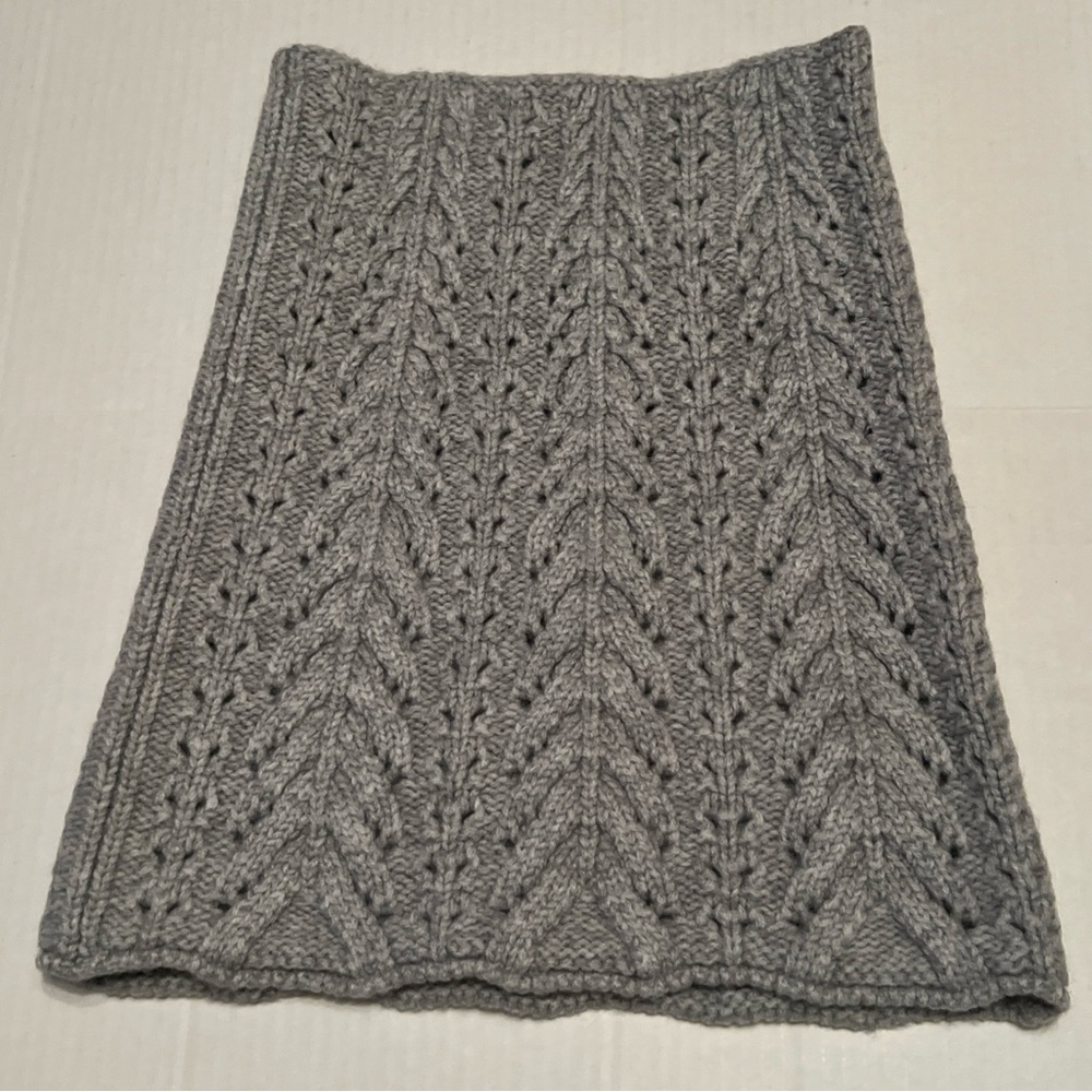 Luxton S-M Turtleneck Warmer Scarf Gray